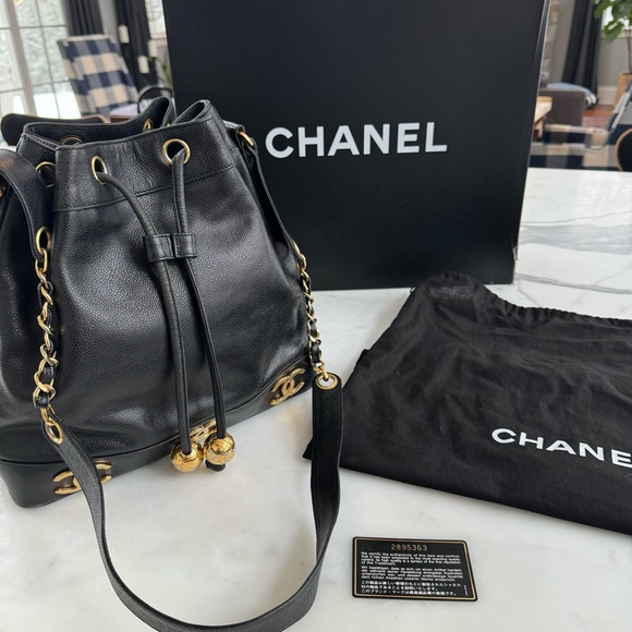 CHANEL | Bags | Chanel Rare Vintage 9916 Cc Bucket Bagauth